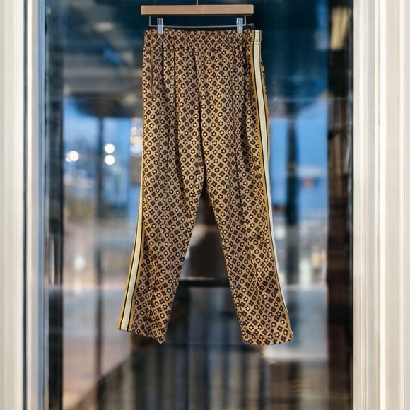 Urban Outfitters Oscar Brown and Yellow Geometric Jogger Sweatpants. - Picture 2 of 6